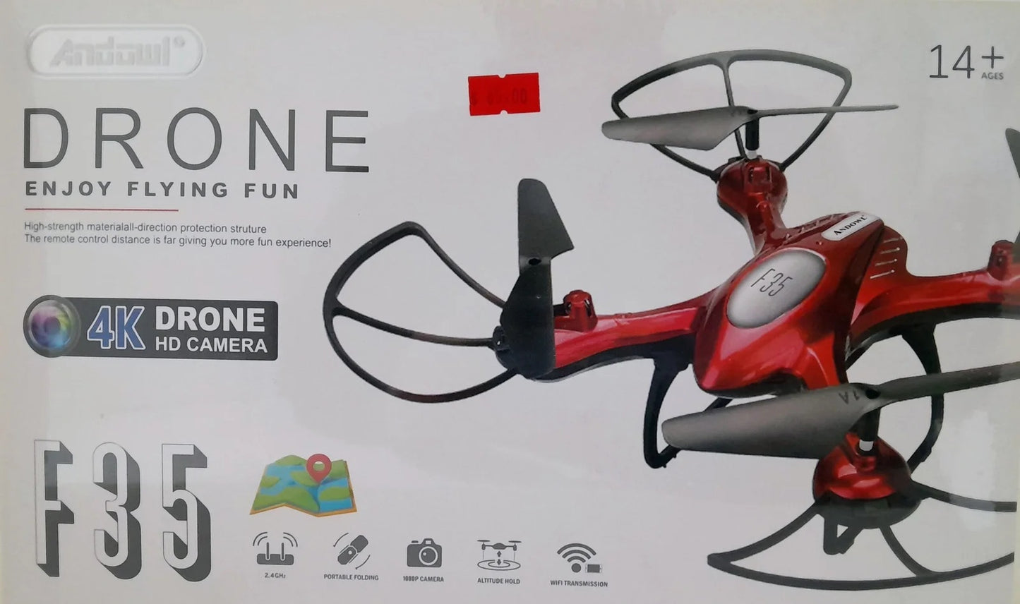 Drone pieghevole ad alta velocità con telecamera 4K HD Andowl F35