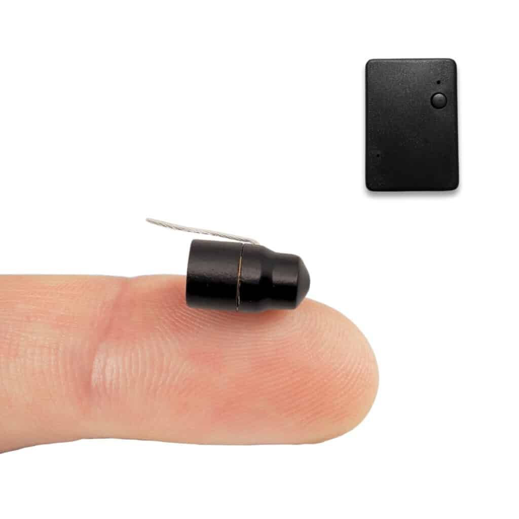 🎧 Auricolare Bluetooth Miniature + Trasmettitore con Microfono Esterno Ultra-Compatto