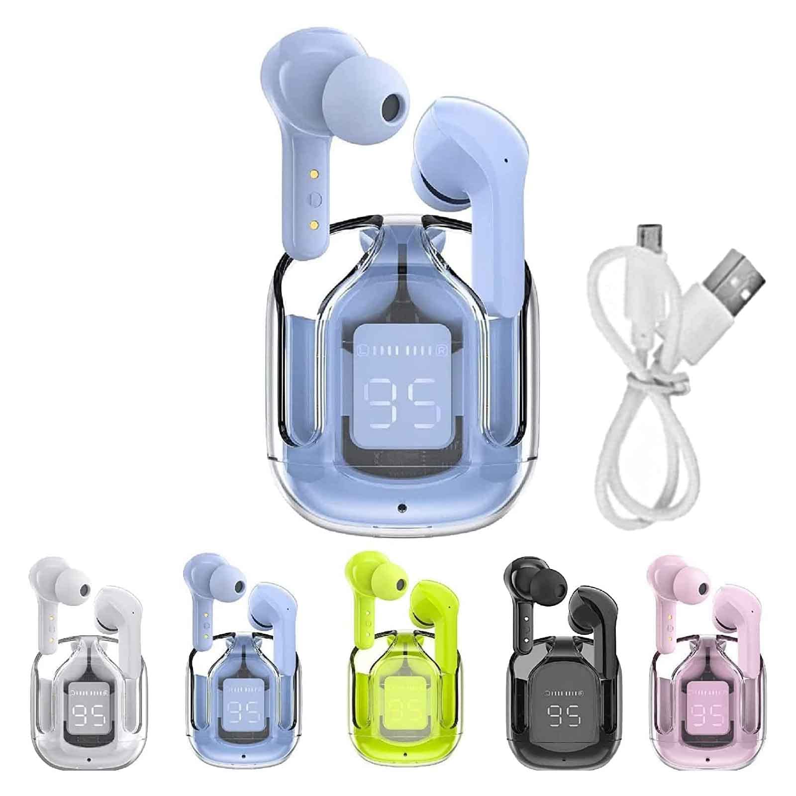 Crystal Earbuds, Cuffie Bluetooth con Display