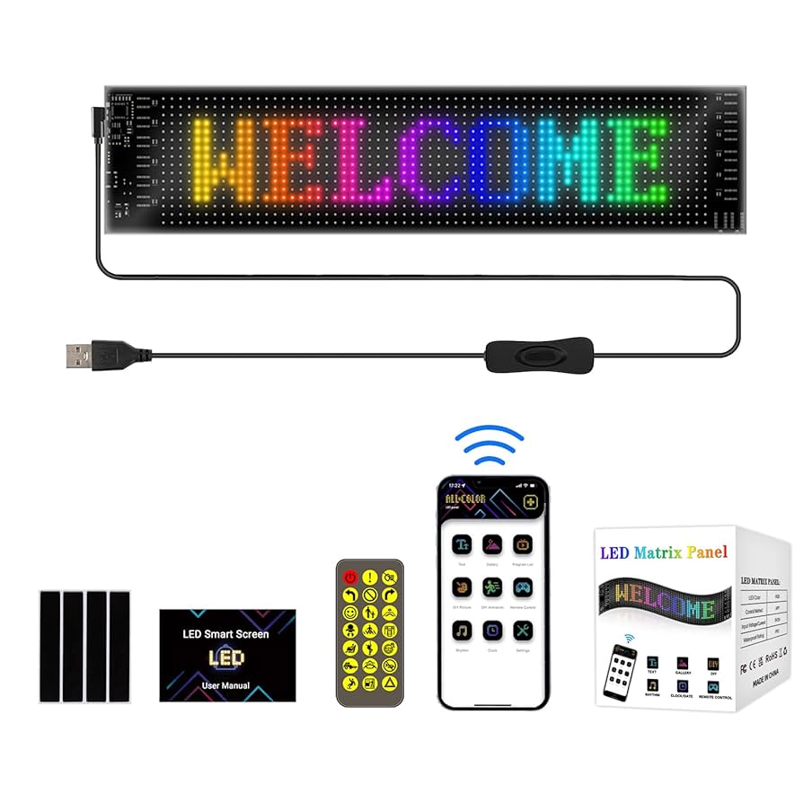 Insegna LED con Controllo da APP.