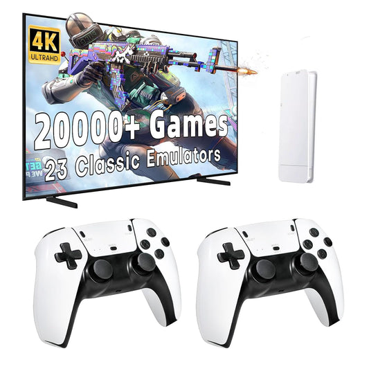 Mini Console Retrò Wireless 4K HDMI con 2 Controller – KOUVOLSEN KOS-25026