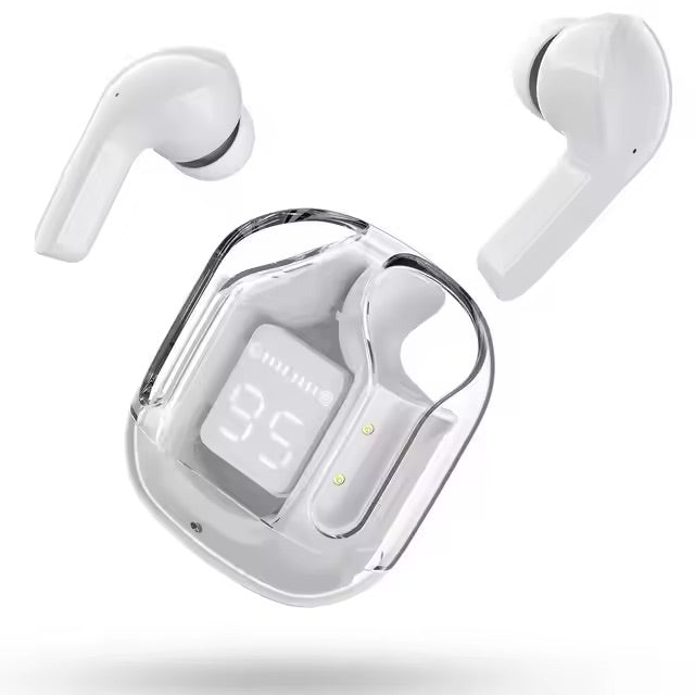 Crystal Earbuds, Cuffie Bluetooth con Display