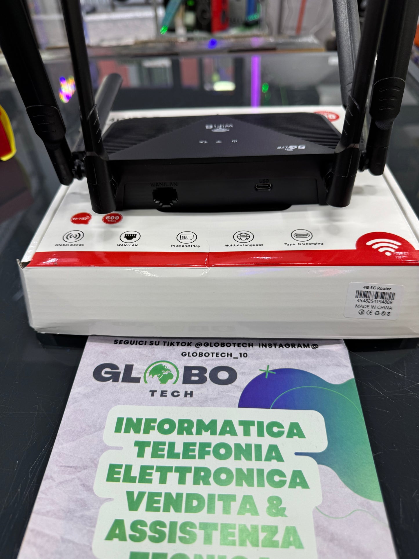 Modem ROUTER GSM 4G/5G PRO WIFI6+Fino a 600Mbps di Velocità