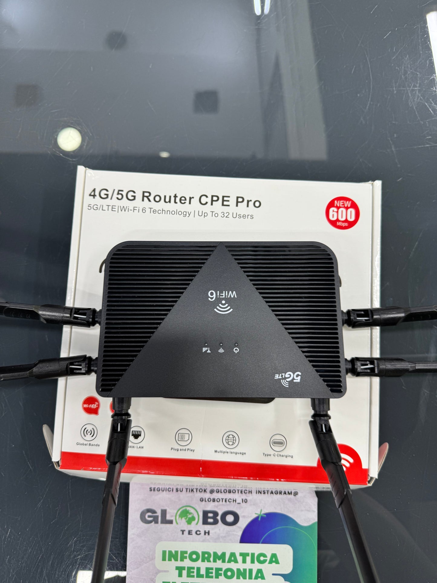 Modem ROUTER GSM 4G/5G PRO WIFI6+Fino a 600Mbps di Velocità