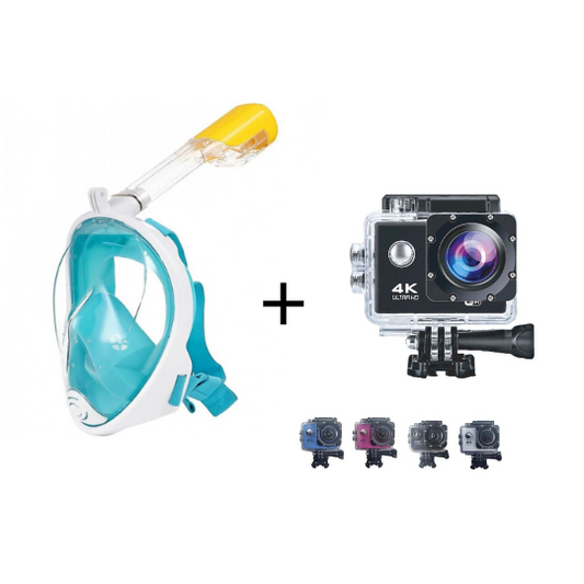 PROMO COMBO maschera Snorkeling + Go Pro Sport Camera
