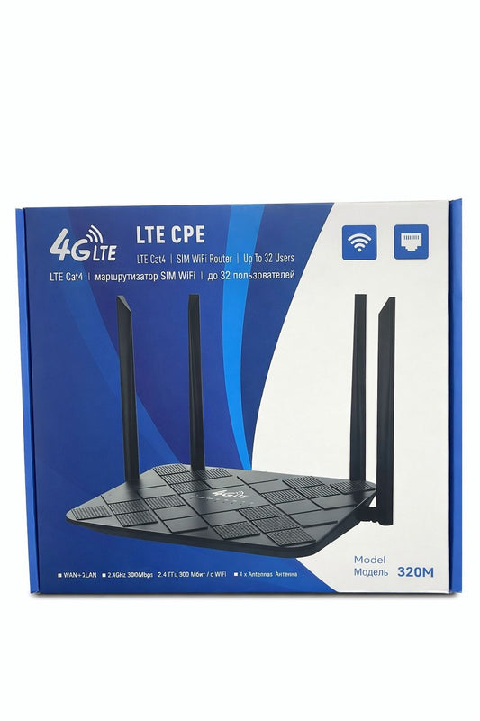 Router 4G LTE CPE 320M con Slot SIM – Wi-Fi 300 Mbps