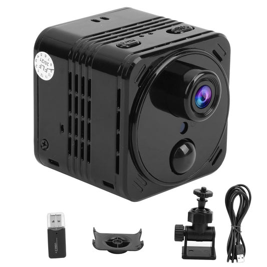 Mini Telecamera Wi-Fi 4K con Visione Notturna e Rilevamento del Corpo Umano