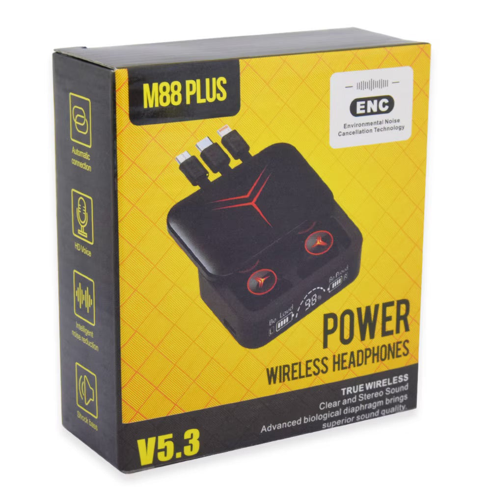 Auricolari wireless M88 PLUS con microfono